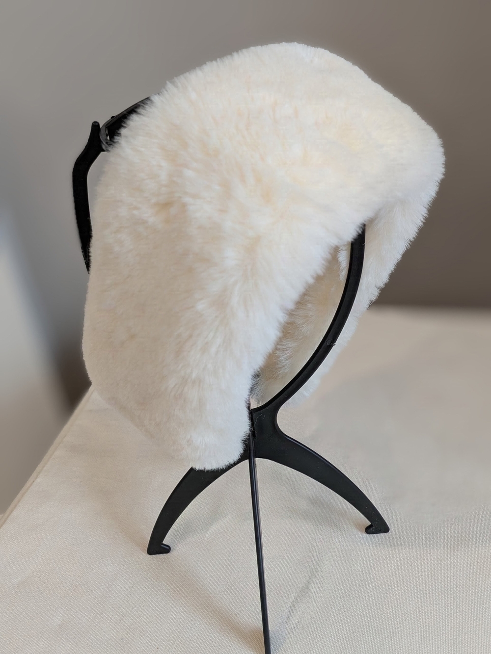 Faux Fur Headband - White & Cream Women’s Accessory